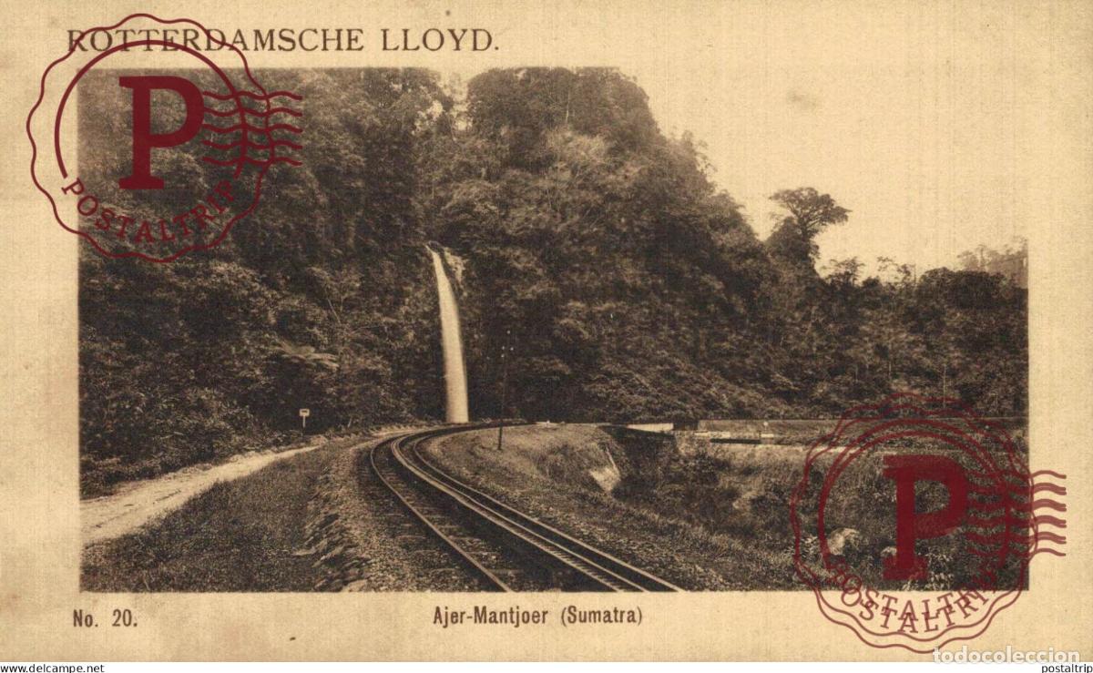 Postales: INDONESIA - AJER MANTJOER - SUMATRA RAILWAY