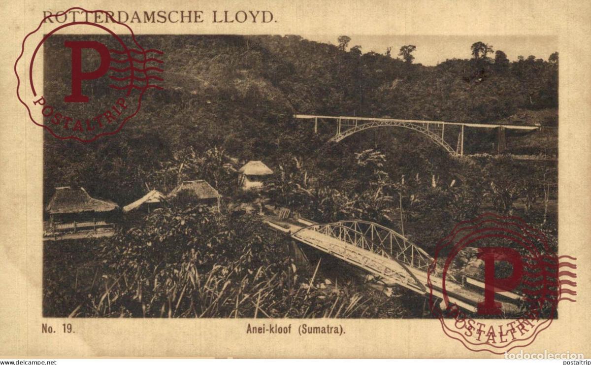 Postales: INDONESIA. Sumatra - Anei-kloof - Rotterdamsche Lloyd