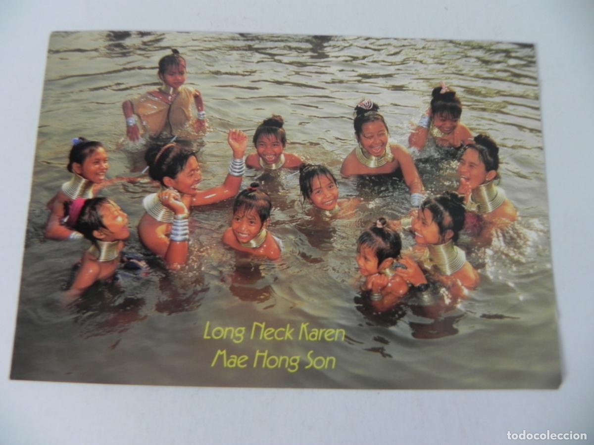 Postales: Postal Etnogr&aacute;fica Tailandia - Mujeres Karen En El R&iacute;o (Mae Hong Son) - Edita Good View Arts