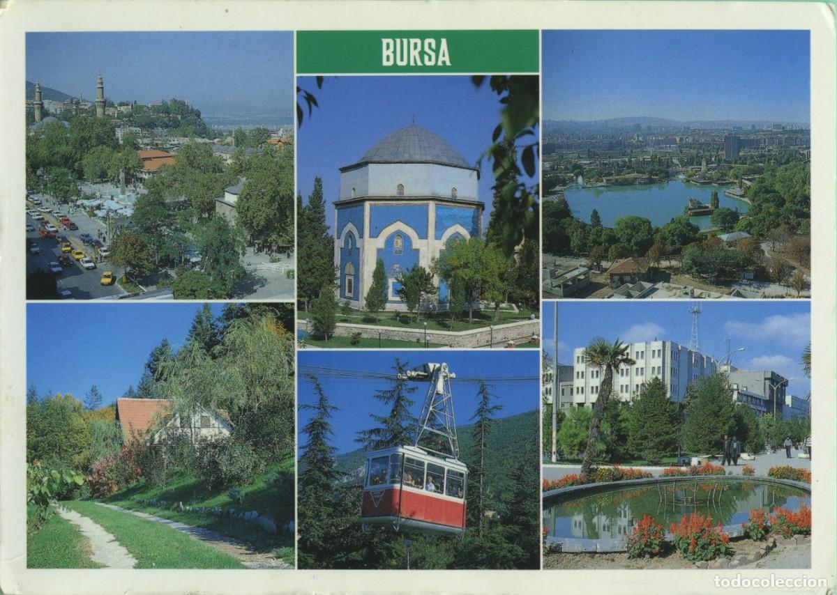 Postales: BURSA. Turqu&iacute;a. Seis vistas de la ciudad. Sin circular. ED. KEKIN COLOR