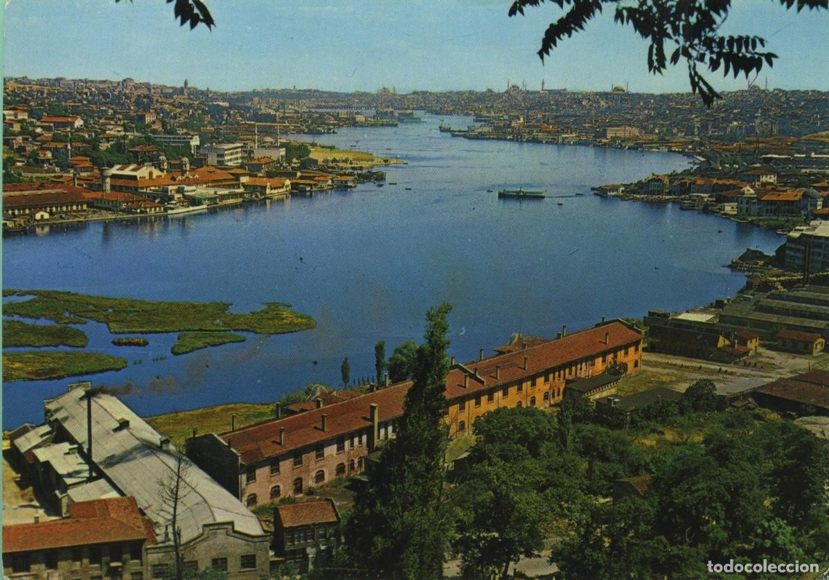 Postales: N&ordm; 57-ESTAMBUL Y SUS BELLEZAS. Una vista del Cuerno de Oro desde Pierre Loti. Sin circular. ED. KESK