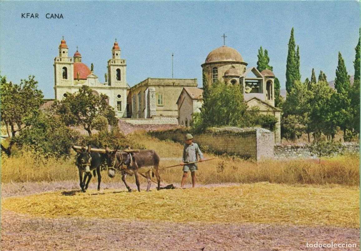 Postales: Aldea de Kana en Galilea. Trilla primitiva. Sin circular. ED. PALPHOT