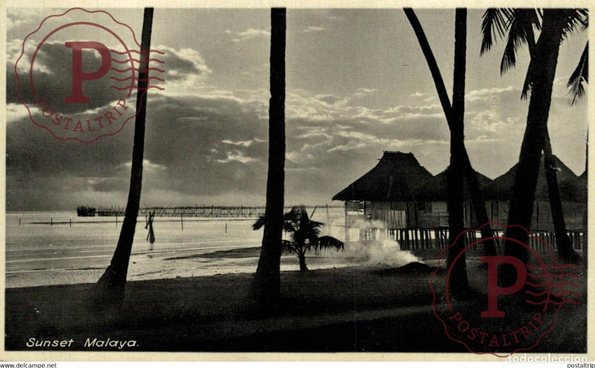 Cartoline: SUNSET MALAYA SINGAPUR SINGAPORE ASIA