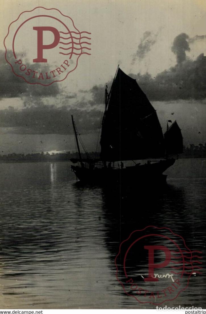 Postkarten: JUNK RPPC JONQUE CHINOISE BARCO BOAT NAVIRE SINGAPORE SINGAPUR ASIA