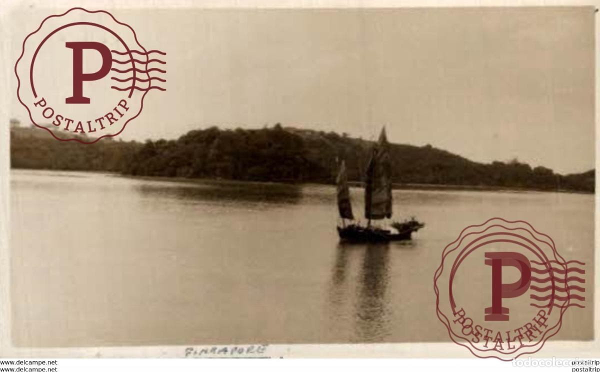 Postales: SINGAPUR SINGAPORE. BARCO SHIP. - REAL PHOTO