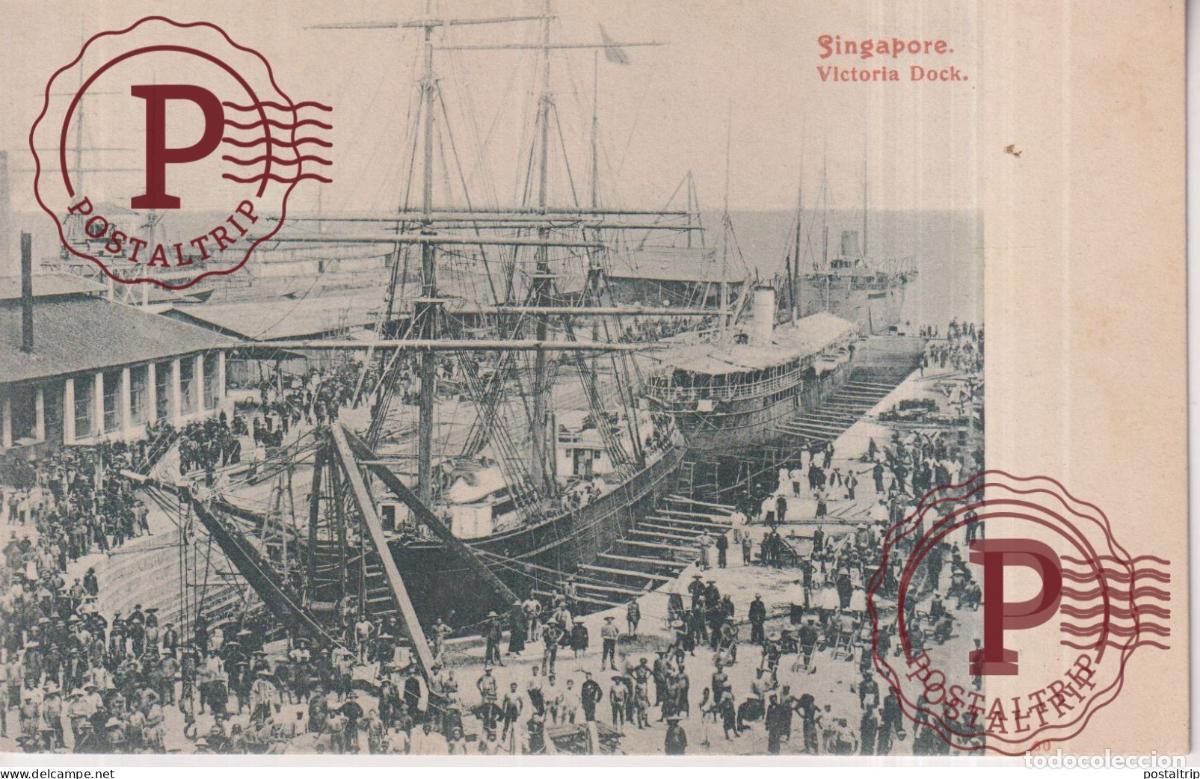 Postales: SINGAPUR SINGAPOUR SINGAPORE. Victoria Dock