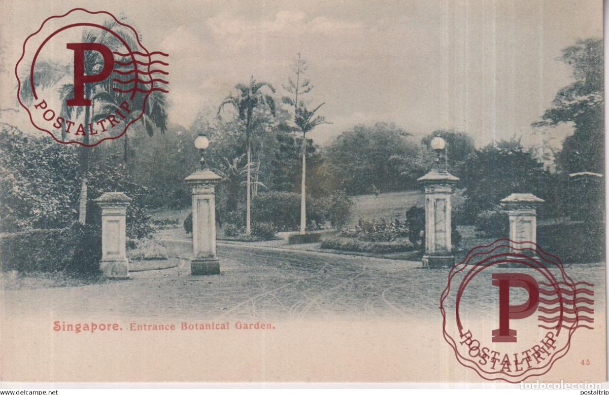Postales: SINGAPUR SINGAPOUR SINGAPORE. Entrance Botanical Garden