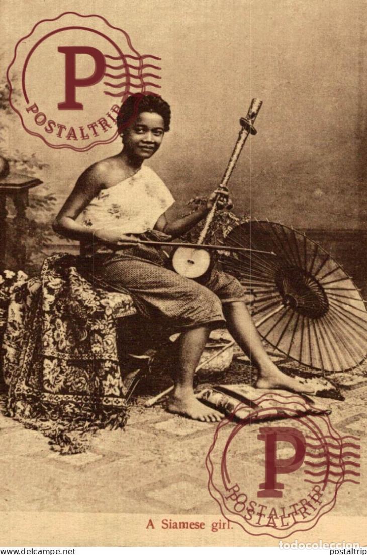 Postales: TAILANDIA. THAILANDE - A Siamese girl. MUSICA. MUSIECIENNE