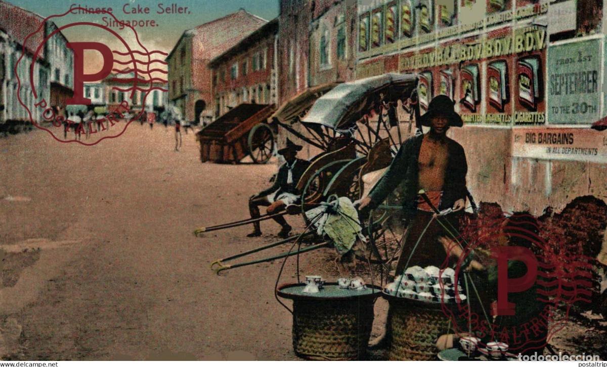Postales: SINGAPUR. SINGAPORE, CHINESE CAKE SELLER.