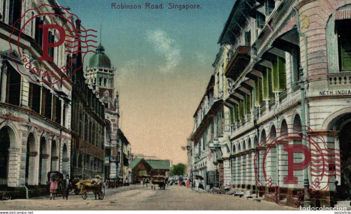 Postales: SINGAPUR. SINGAPORE, ROBINSON ROAD.