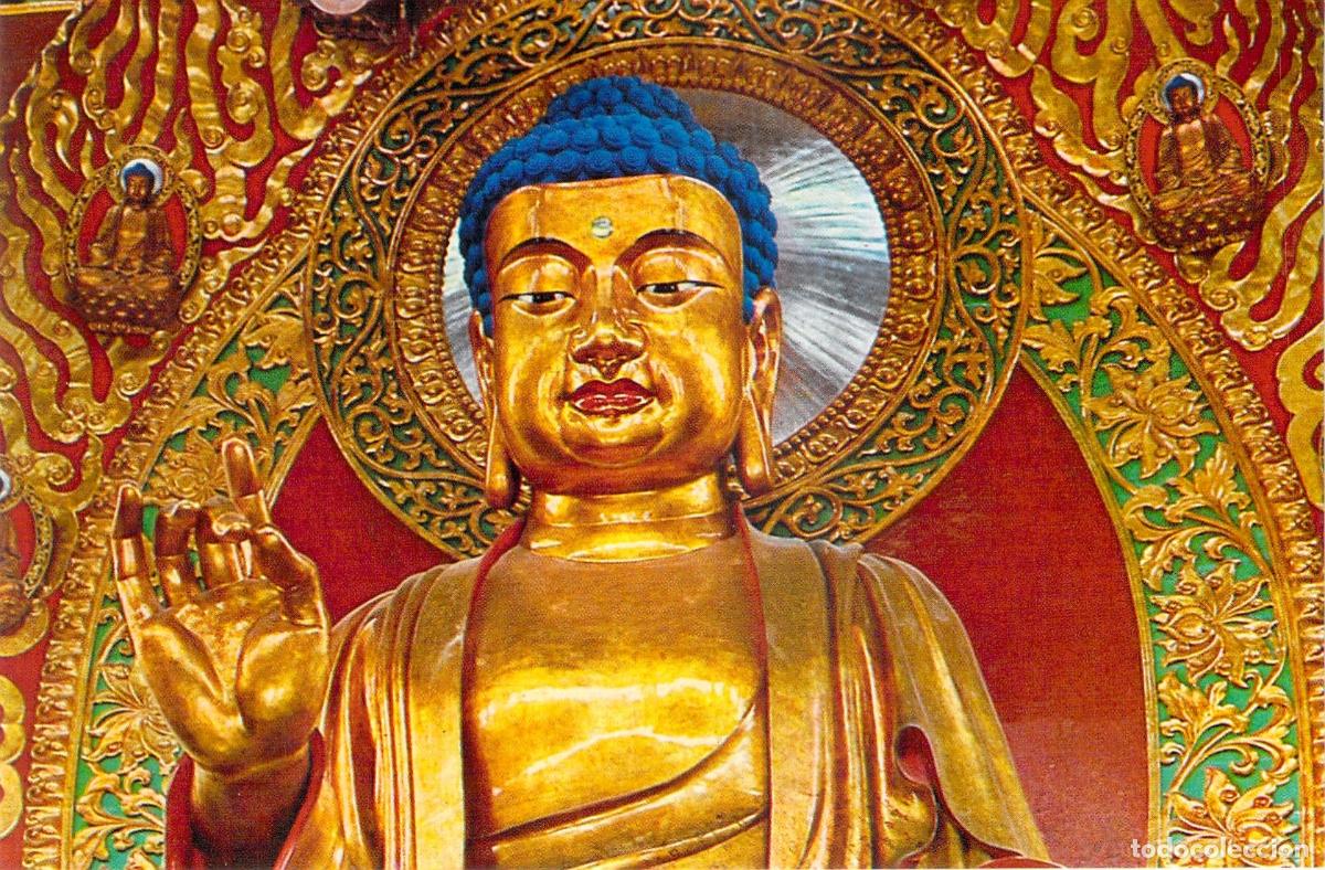 Postales: Postal Estatua de Buda Sakyamuni Fundador del Budismo China