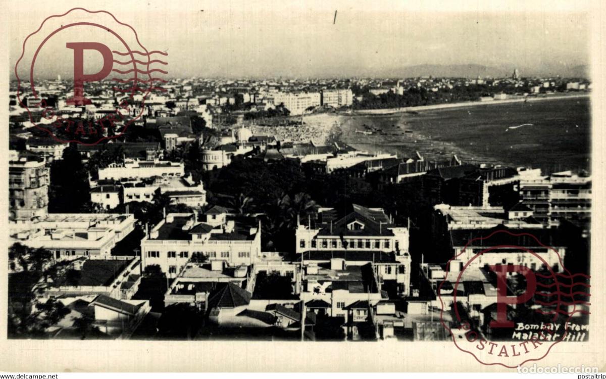 Postales: Bombay from Malabar Hill INDIA INDIEN INDE
