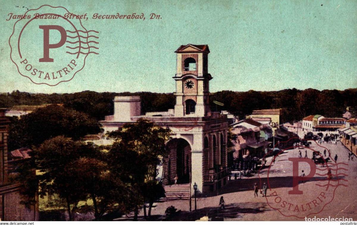 Postales: James Bazaar Street Secunderabad INDIA INDIEN INDE