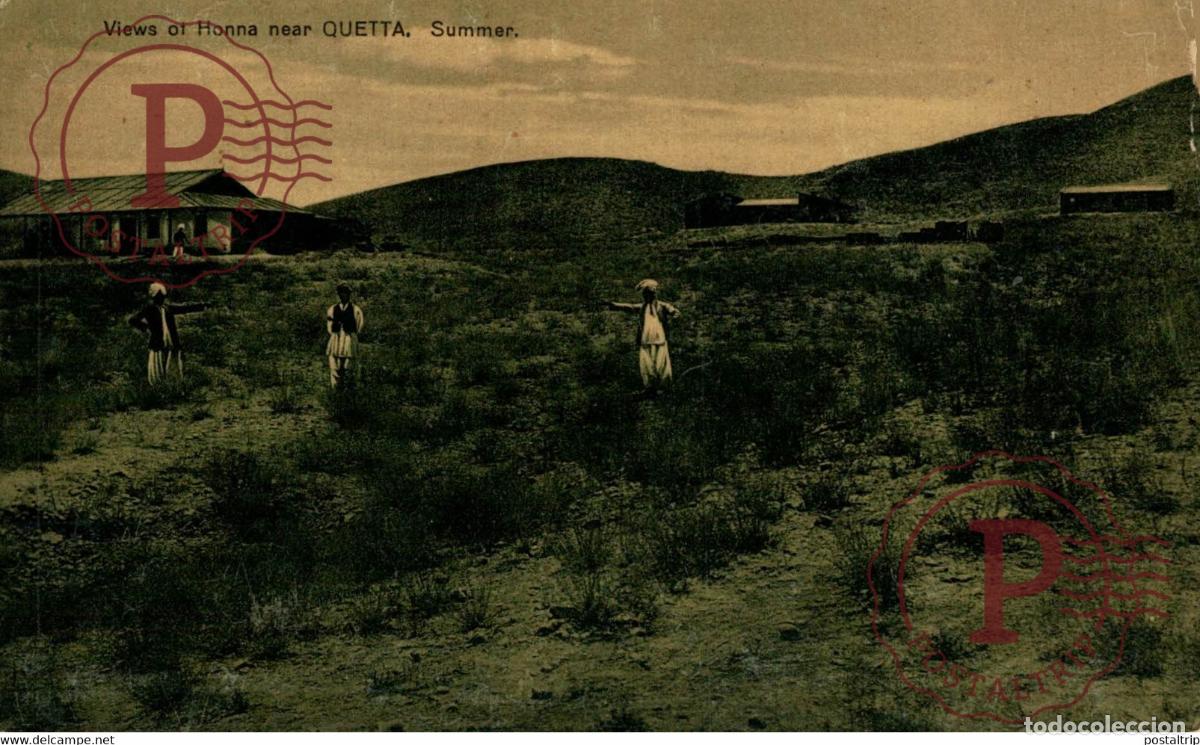 Postales: Views of Honna near Quetta Summer INDIA INDIEN INDE
