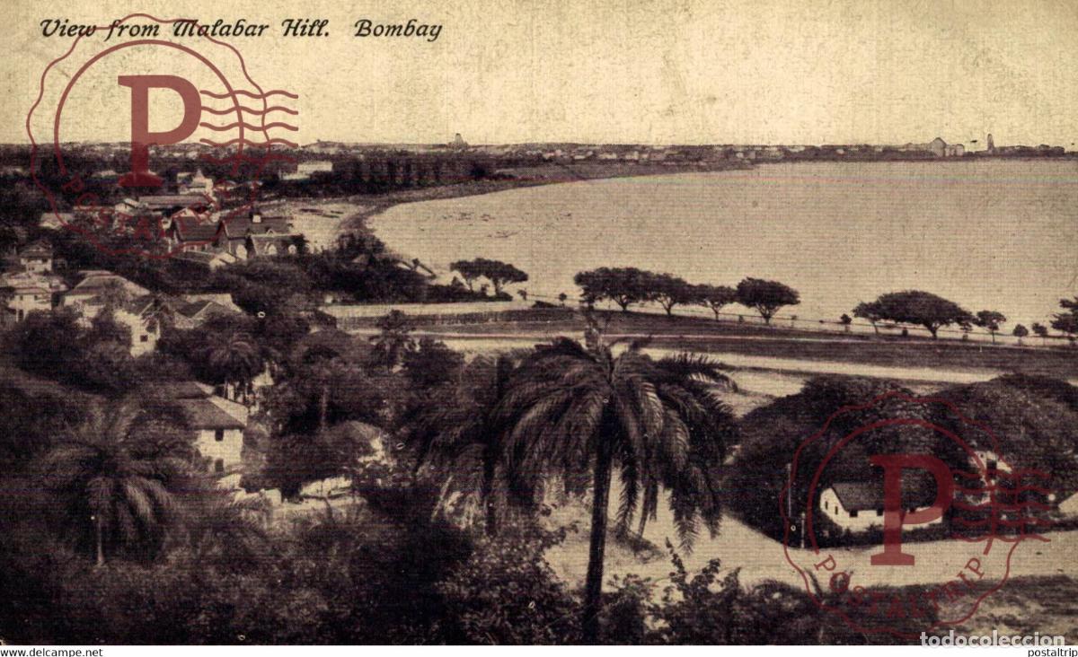 Postales: View from Malabar Hill Bombay INDIA INDIEN INDE