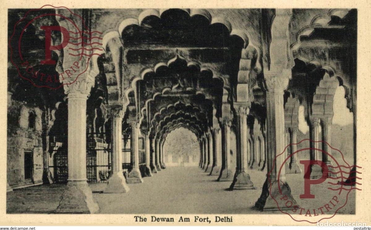 Postales: THE DEWAN AM FORT DELHI INDIA INDIEN INDE