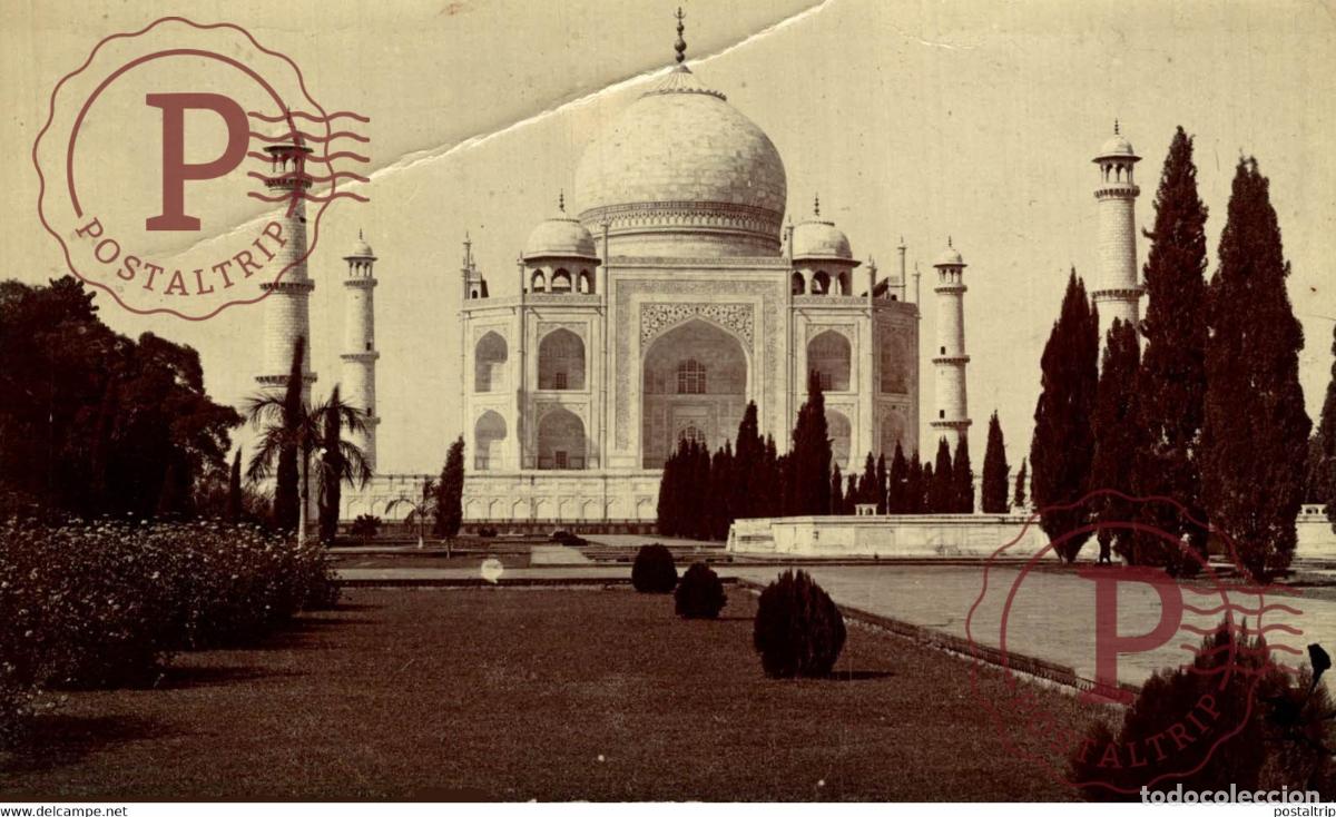 Postales: INDIAN TEMPLE MESSRS K LALL & CO AGRA CANTT INDIA INDIEN INDE