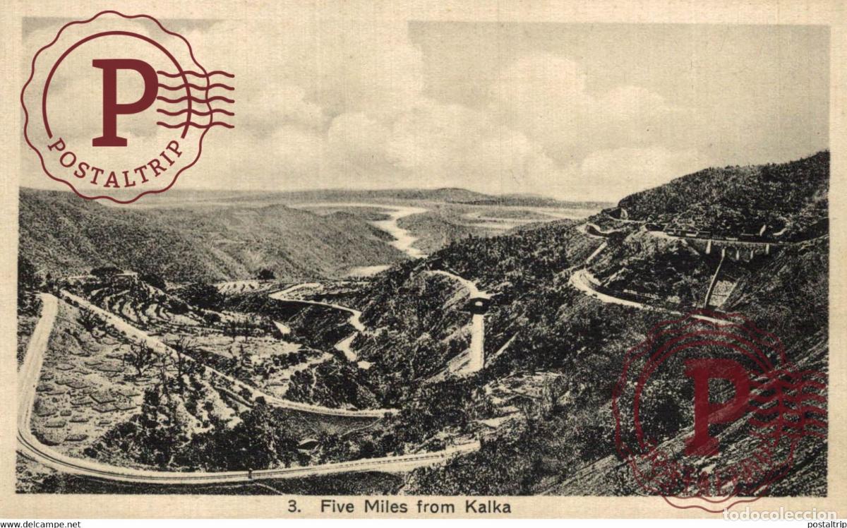 Postales: FIVE MILES FROM KALKA, LAI CHAND & SONS PHOTOGRAPHERS, DARIBA, DELHI. INDIA INDIEN INDE