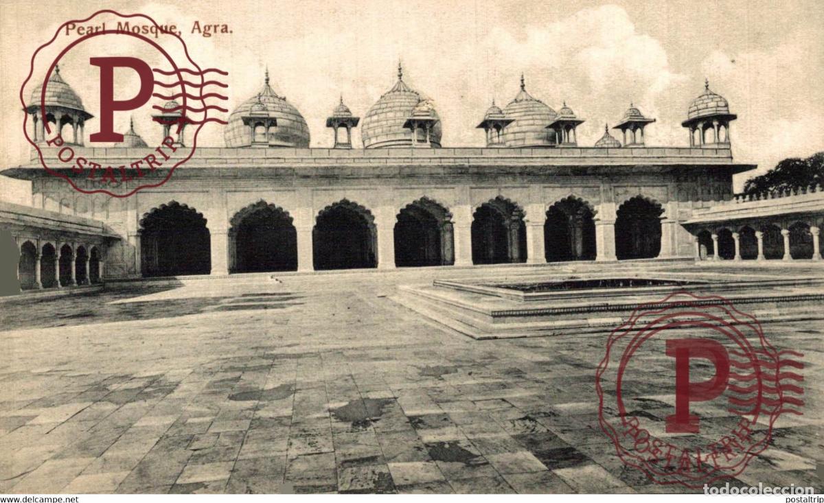 Postales: PEARL MOSQUE, AGRA. H. A MIRZA & SONS, DELHI INDIA INDIEN INDE