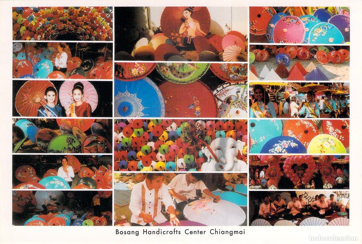 Postales: Postal Bosang Handicrafts Center Chiangmai Tailandia Sombrillas