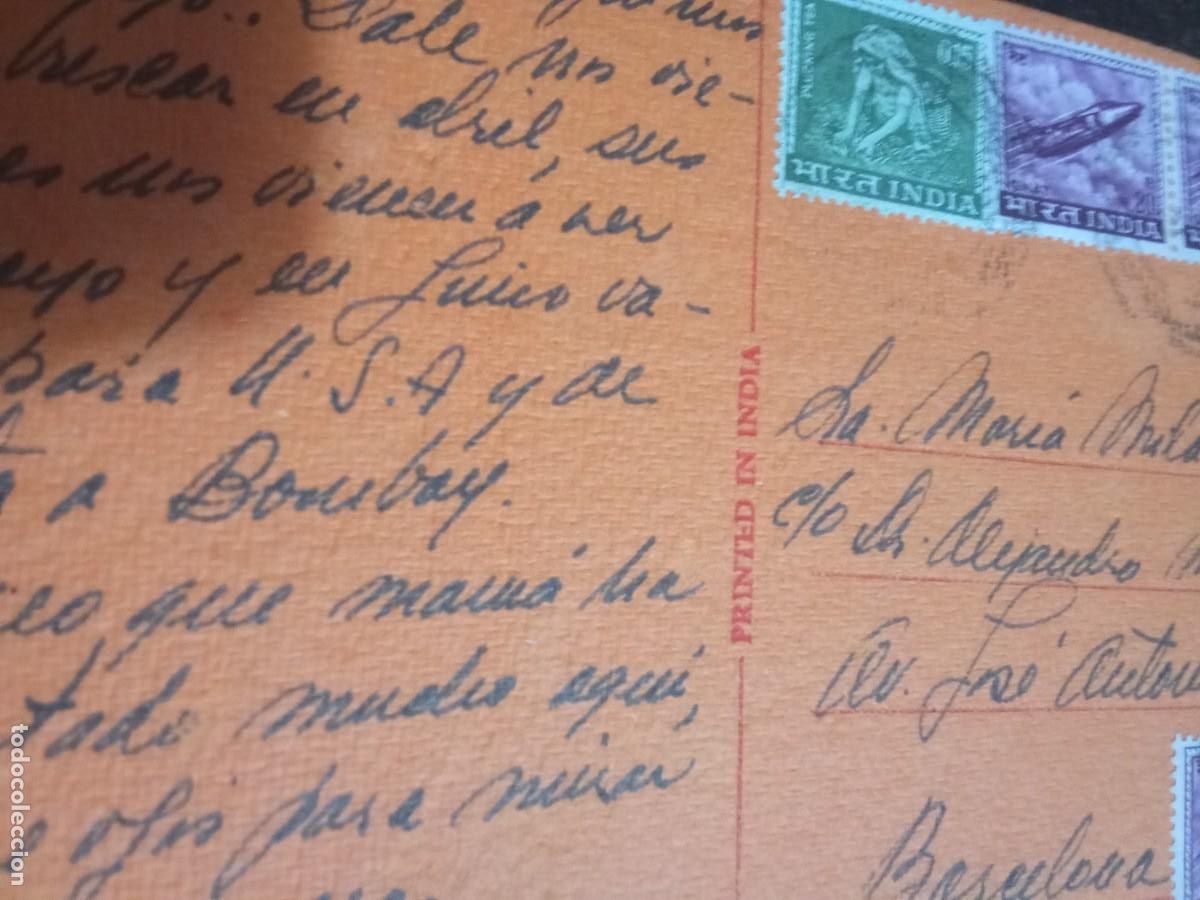 Postales: Postal printed in India. - Foto 2