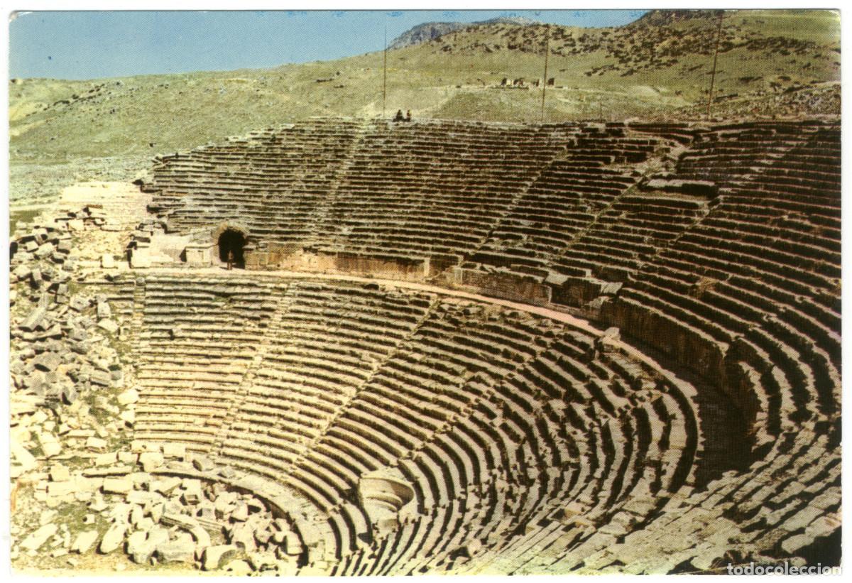 Postales: HIERAPOLIS MUKADDES SEHRIN (Turkey)_B&uuml;y&uuml;k Tiyatrosu_Hitit Color. 21-12 / Teatro antiguos Asia Menor