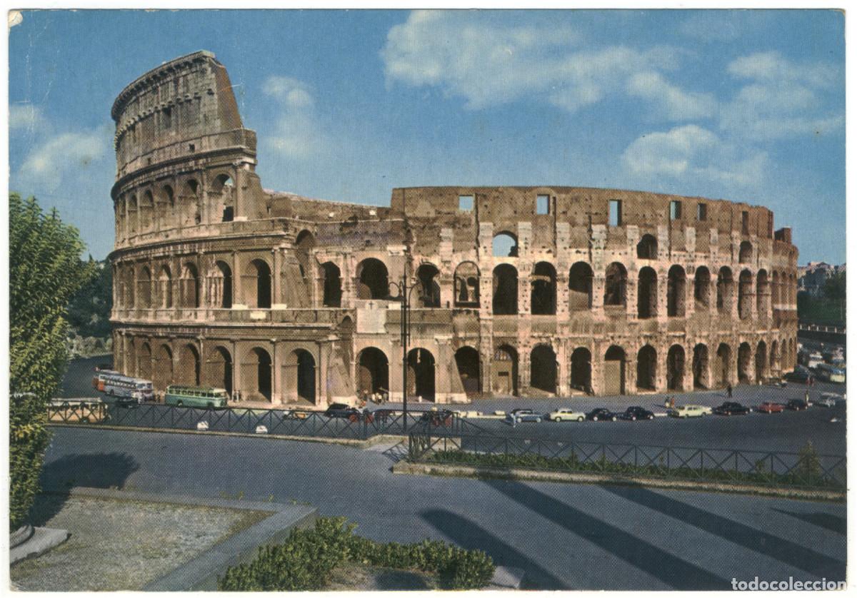 Postales: ROMA_Coliseum_Fotorapida Terni. 208 / Teatros antiguos Italia
