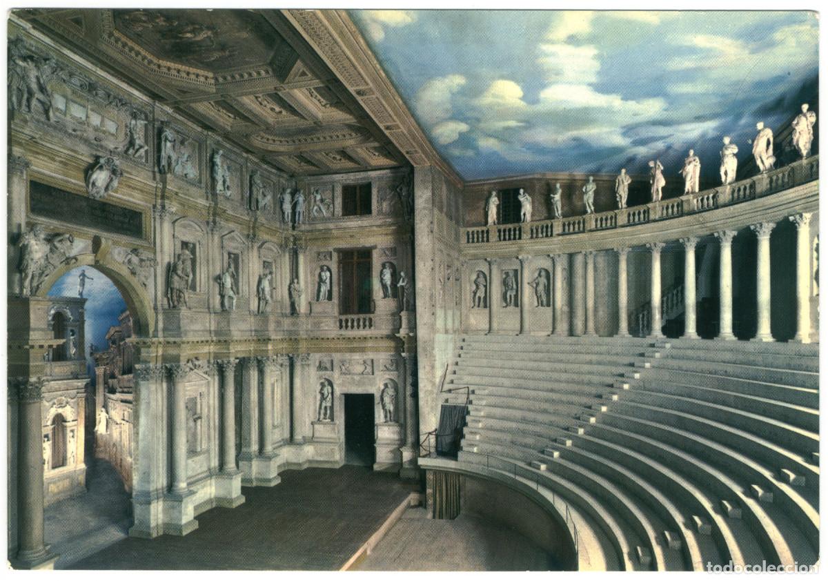 Postales: VICENZA_Teatro Olimpico_P. Marzari / Teatros antiguos Italia