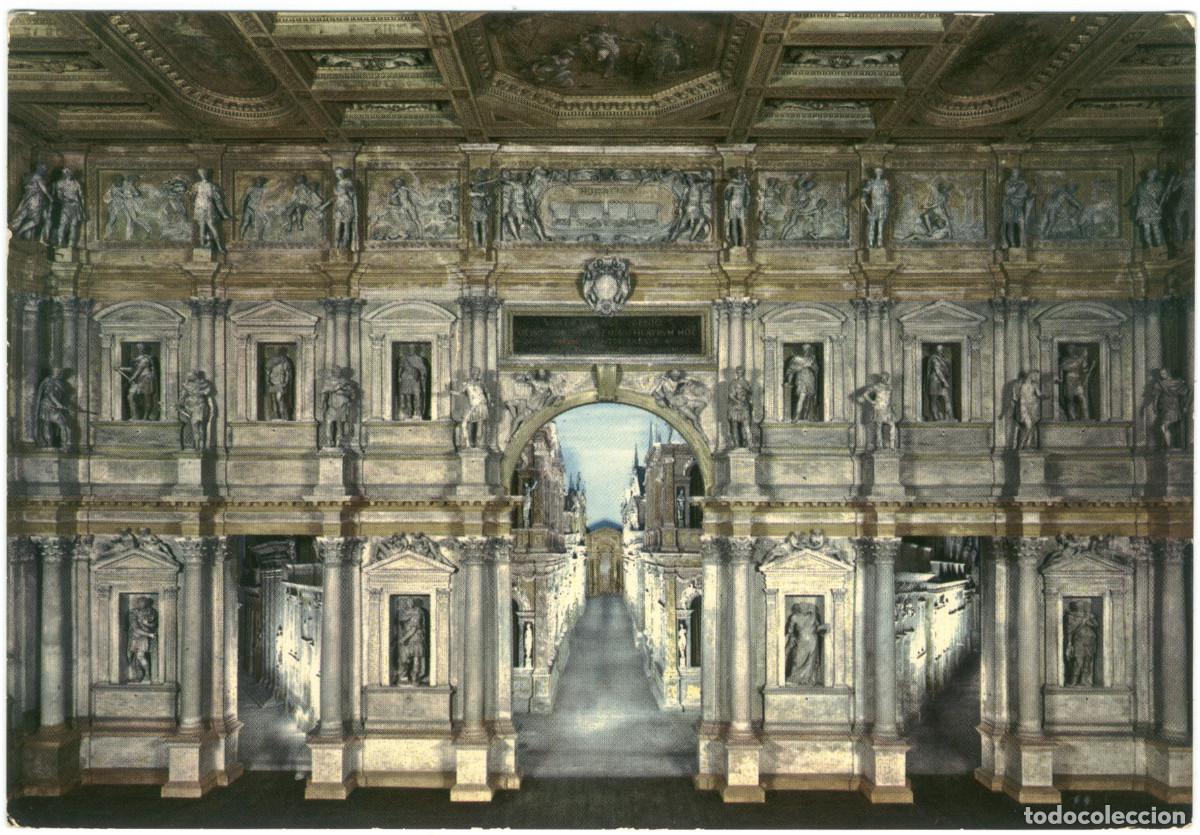Postales: VICENZA_Teatro Olimpico_G. Galla & P. Marzari / Teatros antiguos Italia