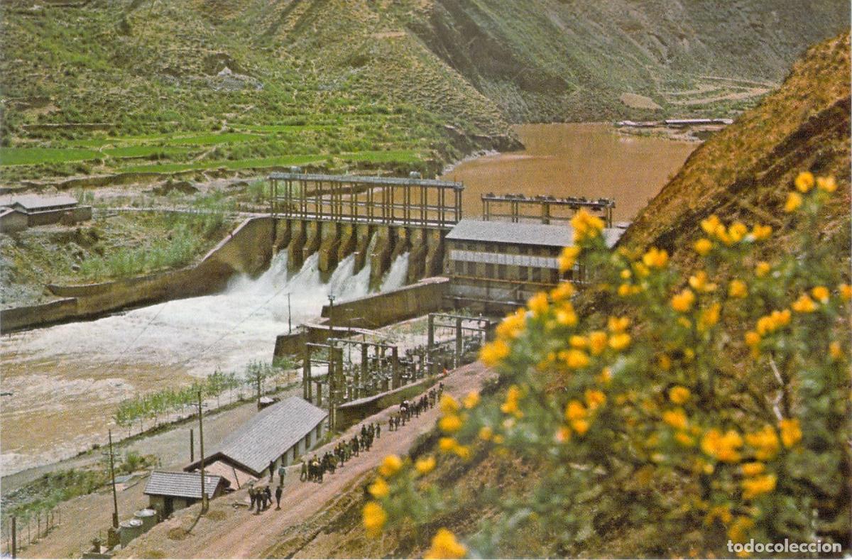 Postales: Postal Central Hidroel&eacute;ctrica de Chamdo T&iacute;bet Paisaje Industrial China