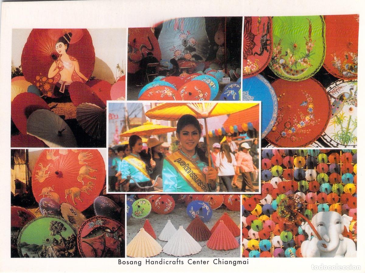 Postales: Postal Bosang Handicrafts Center Chiang Mai Tailandia Sombrillas