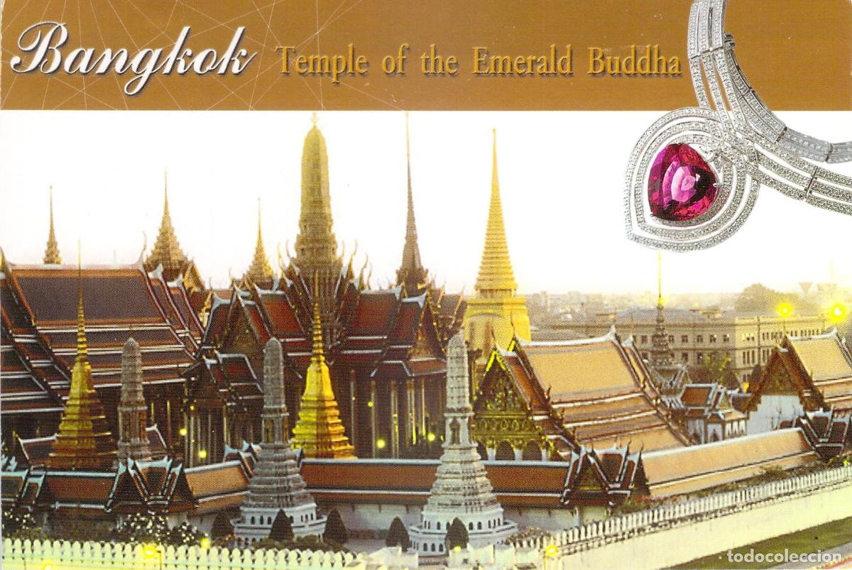 Postales: Postal Bangkok Templo del Buda de Esmeralda Publicidad Gems Gallery