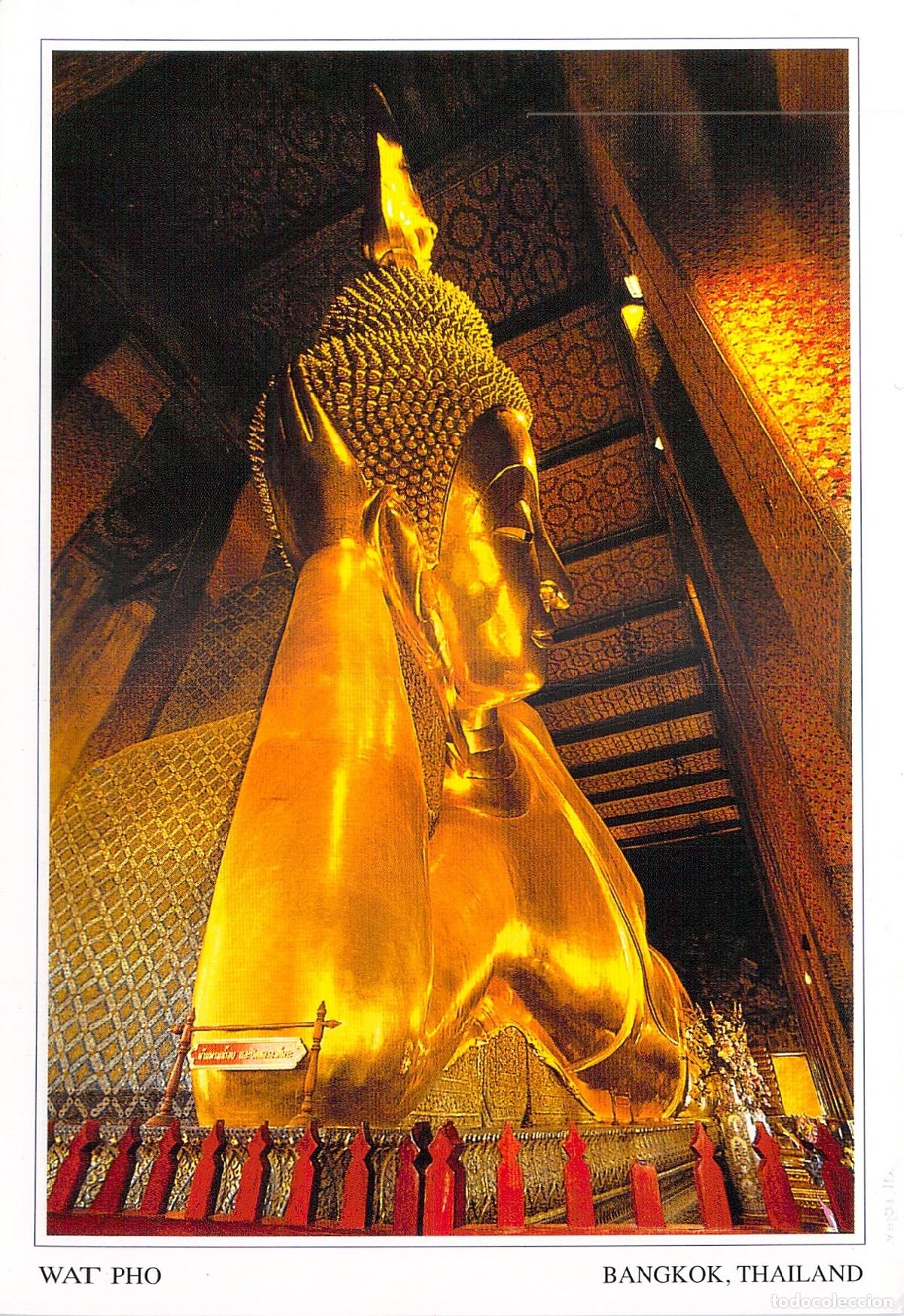 Postales: Postal del Templo Wat Pho y Buda Reclinado Bangkok