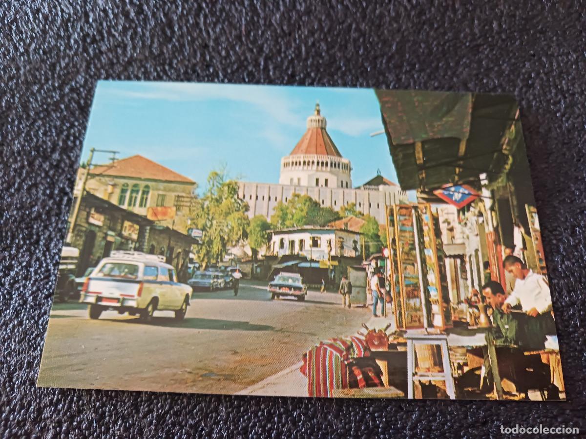 Postales: nazareth, vista parcial, la iglesia de la anunciacion, impreso en tierra santa