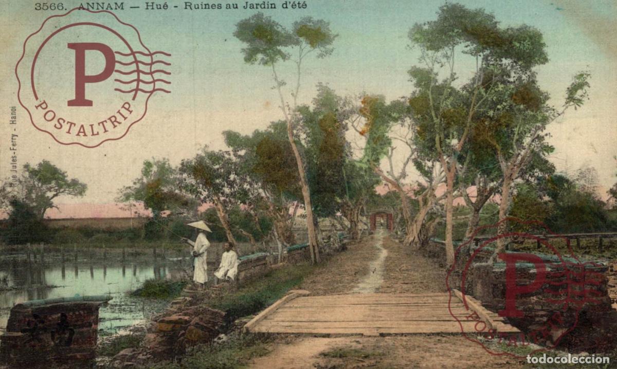 Cartes Postales: Annam Hu&eacute; Ruines au jardin d&eacute;t&eacute; ASIA ASIE INDOCHINE