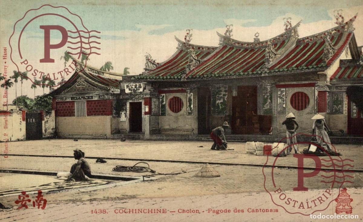 Postcards: COCHINCHINE CHOLON PAGODE DES CANTONAIS VIETNAM ASIA ASIE INDOCHINE