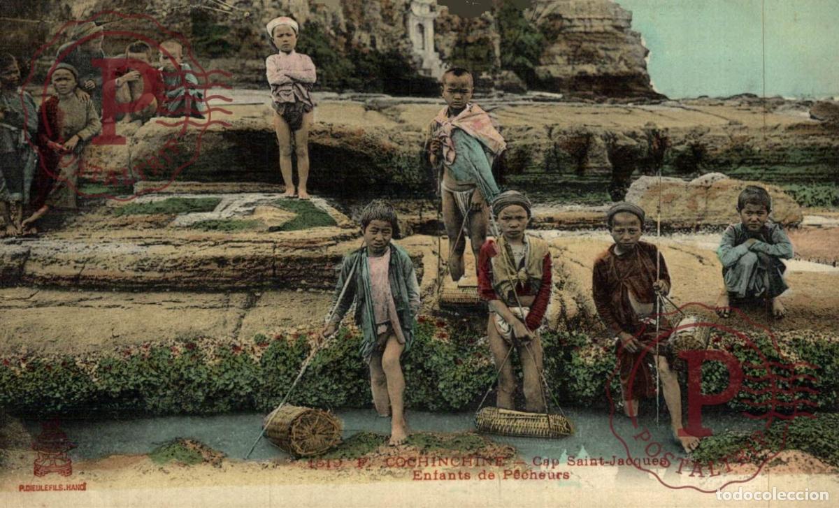 Postcards: COCHINCHINE CAP SAINT JACQUES ENFANTS DE PECHEURS VIETNAM ASIA ASIE INDOCHINE