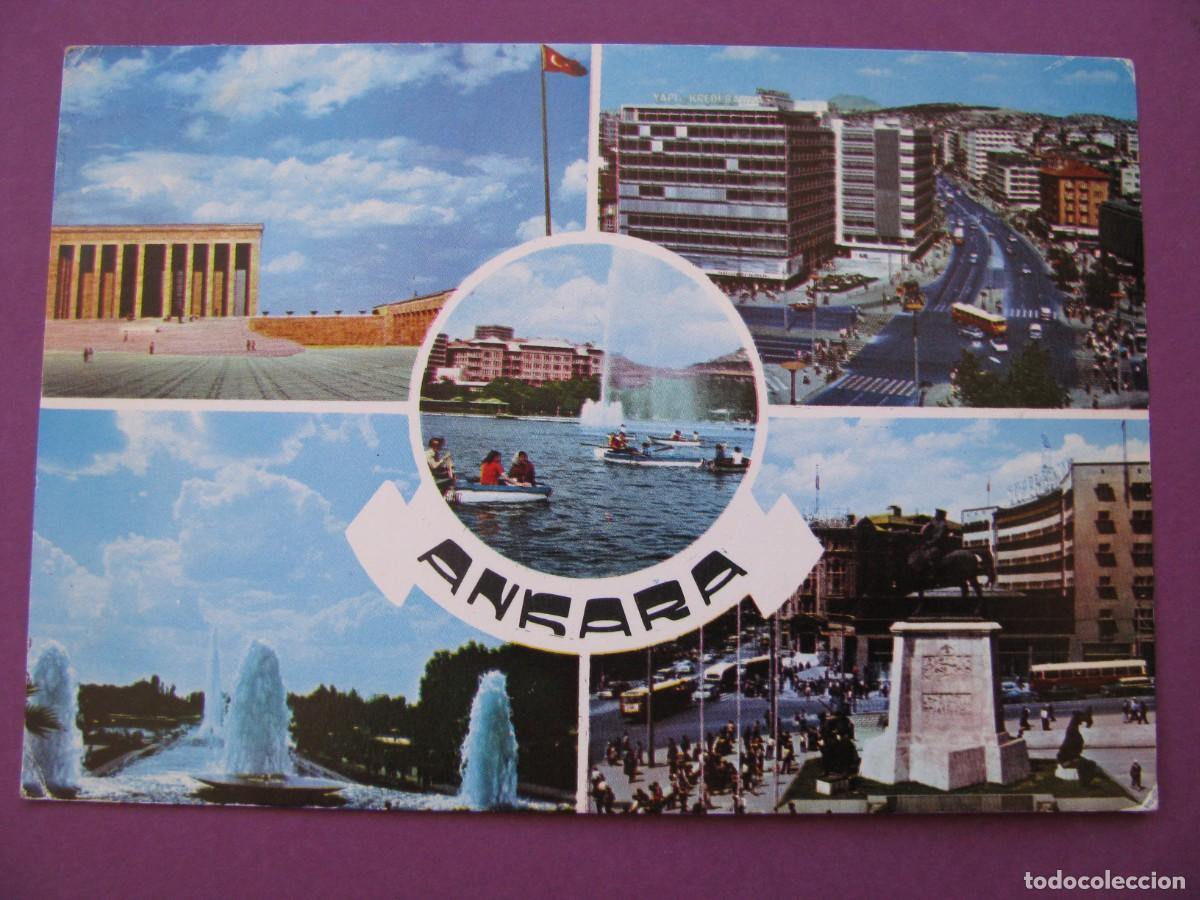 Postales: POSTAL DE TURQUIA. ANKARA. VARIAS VISTAS. CIRCULADA 1974