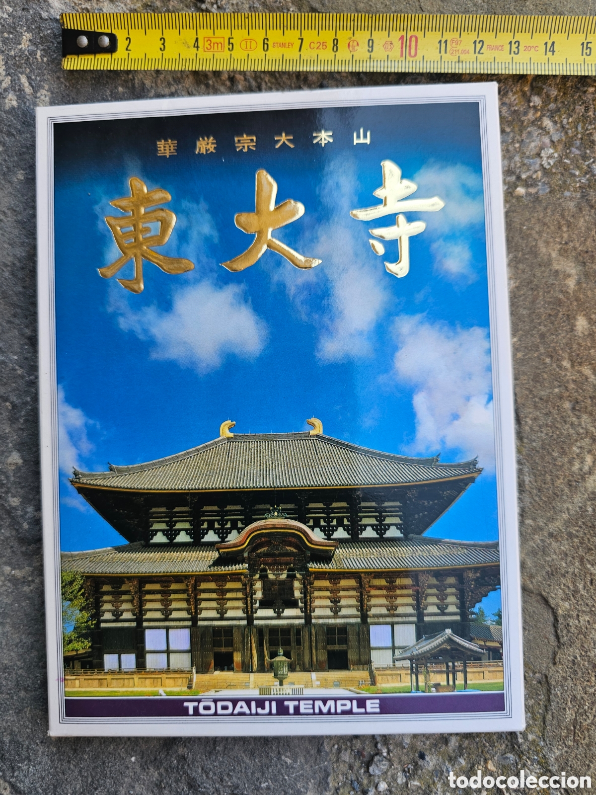 Postales: Set / Lote de Postales Souvenir de Tōdai-ji (Nara, Jap&oacute;n) con Funda Original
