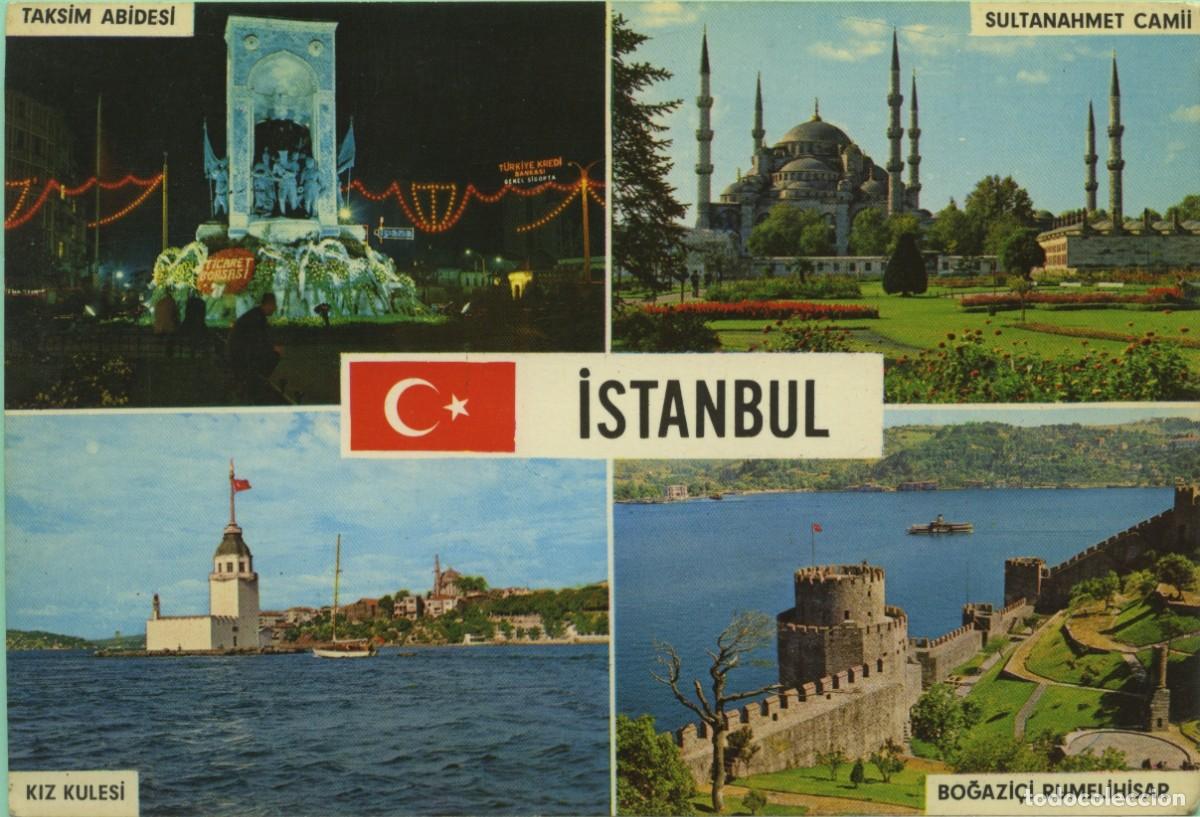 Postales: ESTAMBUL. Turqu&iacute;a. Diversos aspectos. Sin circular. ED. KESKIN COLOR