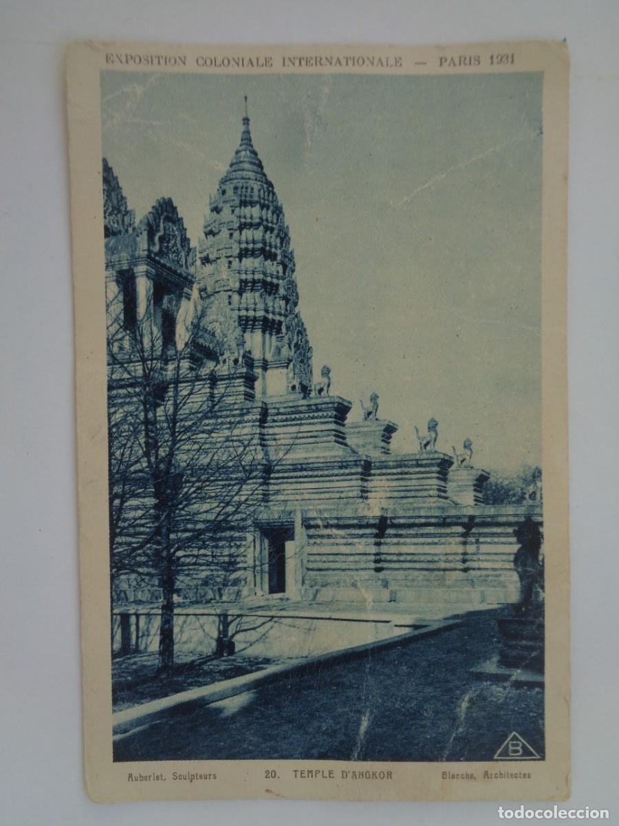 Postales: POSTAL DEL TEMPLO DE ANGKOR . EXPOSION COLONIAL DE PARIS . PRINCIPIOS DE SIGLO
