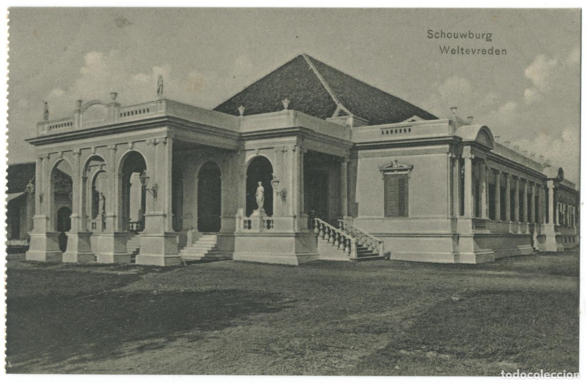 Postales: WELTEVREDEN (Jakarta)_Schouwburg or Gedung Kesenian_G. Kolff+ / Teatros Asia