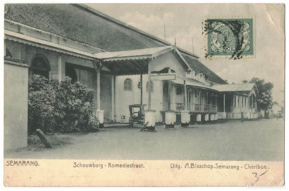 Postales: SEMARANG_Schouwburg Komediestraat_A. Bisschop / Teatros Asia