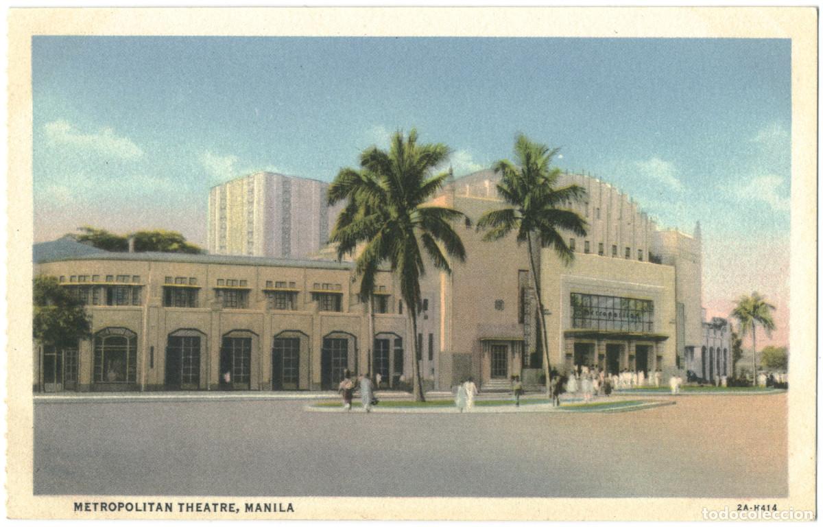 Postales: MANILA_Metropolitan Theatre_Curteich / Teatros Asia