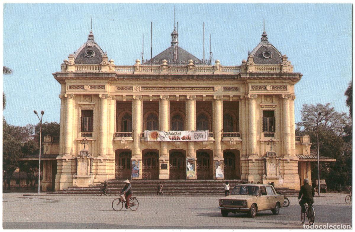 Postkarten: H&Agrave; N&Ocirc;I_Bolshoi Teatr. Nh&agrave; h&aacute;t Thanh ph&oacute;_Pravda / Teatros Asia