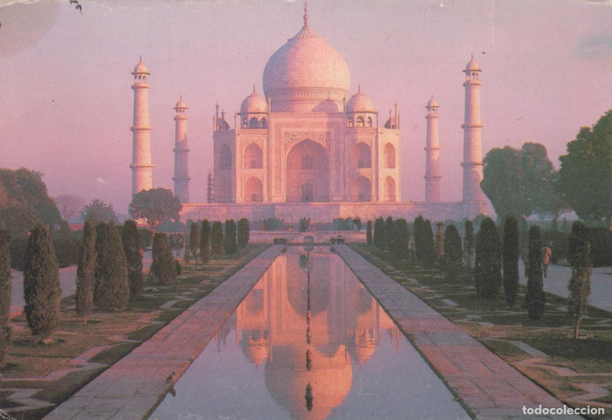 Postales: India Agra Taj Mahal Iconic Mughal Architecture Reflecting Pool *YAM630