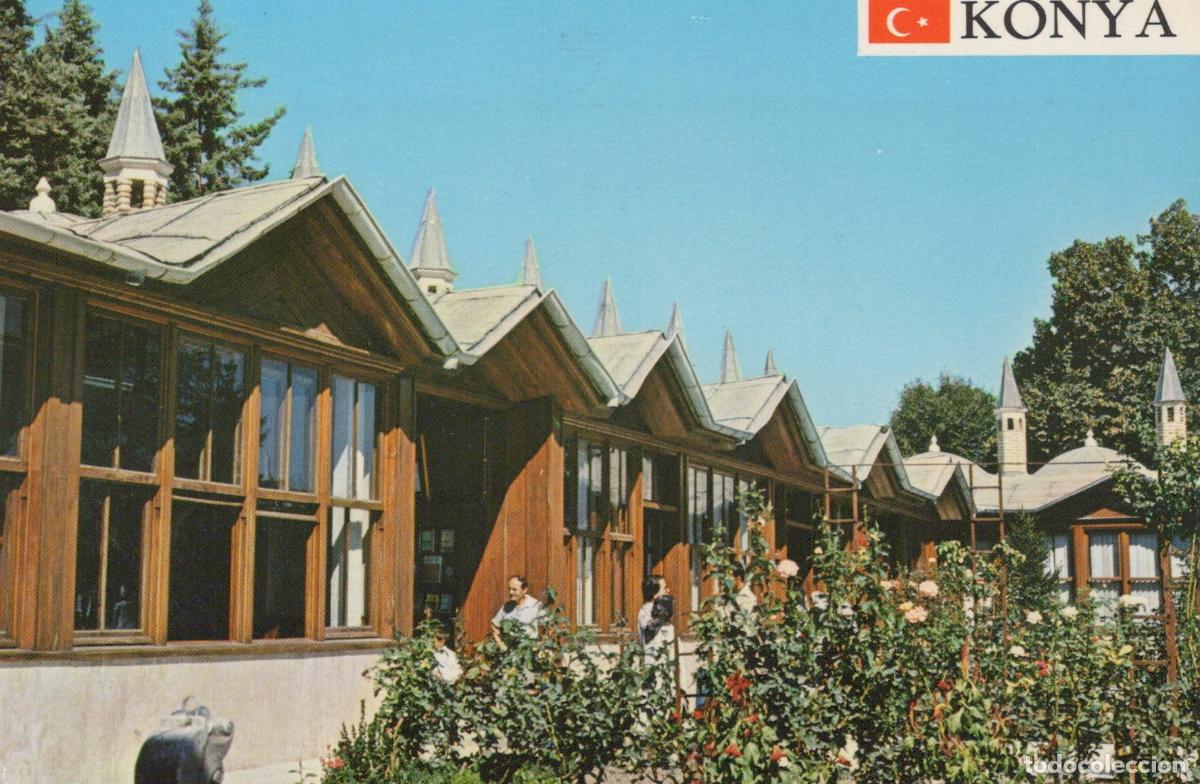 Postales: Turkey Konya Mevlana Museum Dervish Cells Architecture Vintage Unposted *YAM845