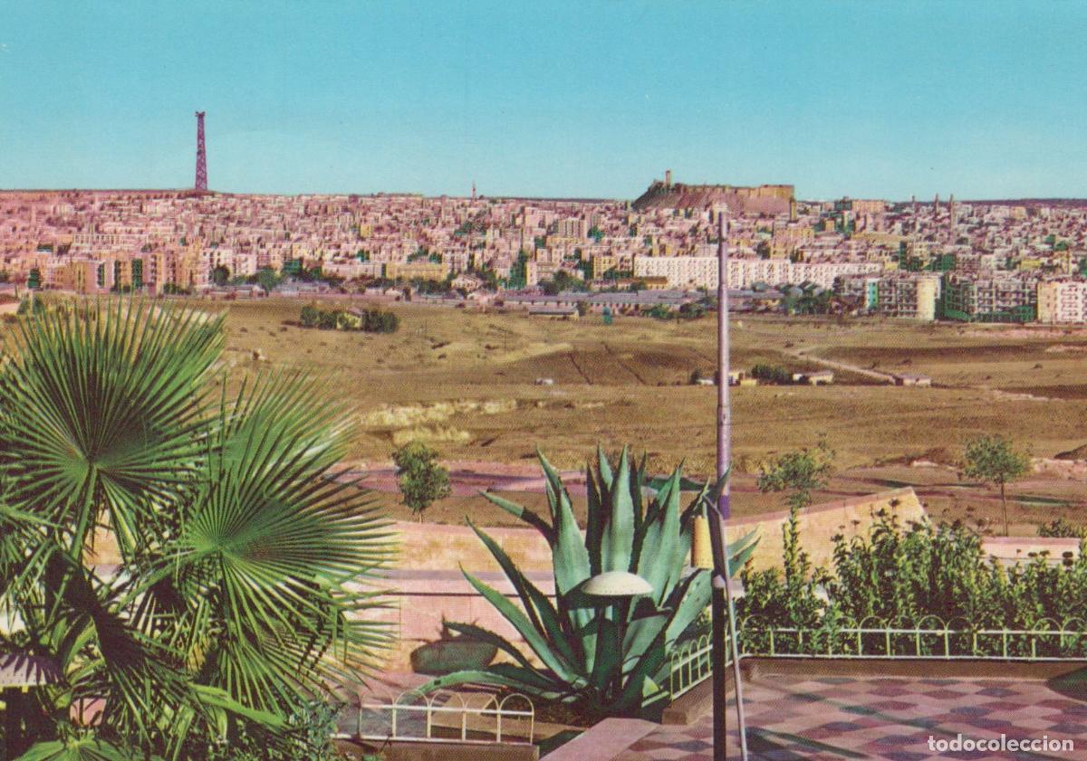 Postales: Syria Aleppo General View Cityscape With Tower and Hilltop Citadel *YAN685