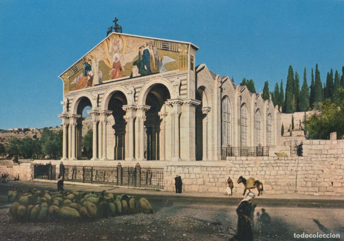 Postcards: Jordan Jerusalem Gethsemane Basilica of Agony Architecture Unposted *YAP983