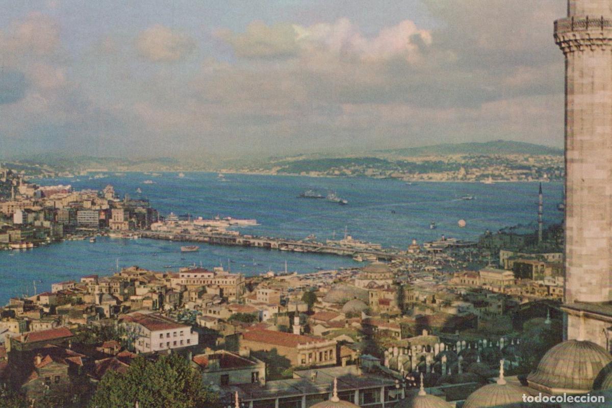 Postales: Turkey Istanbul Suleymaniye Mosque Minaret Galata Bridge Unposted *YAP882